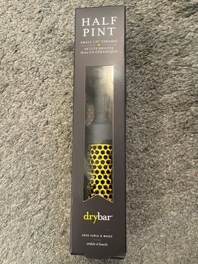 Drybar Half Pint Ceramic Round Brush in Yellow with Black Dots